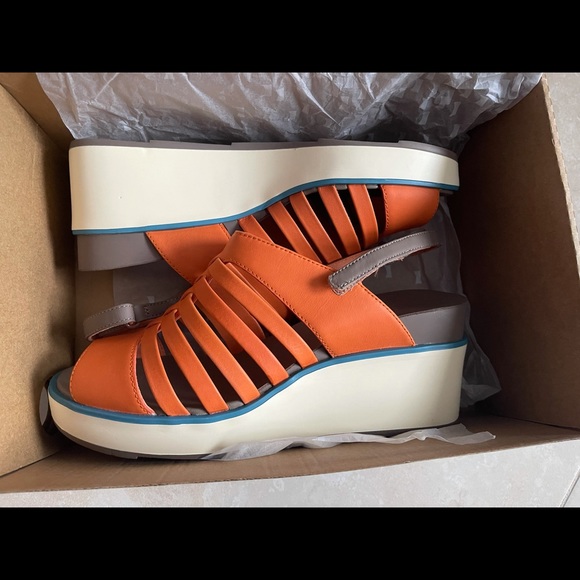 Camper Tropik platform wedge sandals sz 10 (8.5-9) - Picture 3 of 10